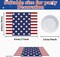America 250th Anniversary Patriotic Placemats (Set of 6) - Semiquincentennial Freedom Stars & Flag Design - Washable Plastic Table Mats for 4th of July, Memorial Day, and Veterans Day Party Decor
